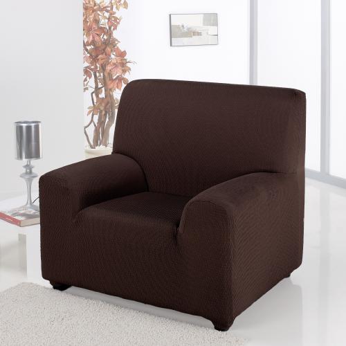 Funda de Sofá Elástica Adaptable. Modelo Rustica. Marfil Sillon 1 Plaza