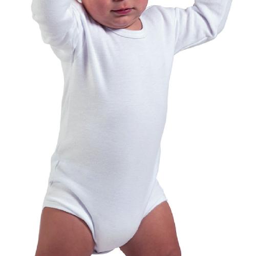 Body Algodón manga larga Tira Bordada LARANJINHA P410036 Blanco/celeste -  Tienda moda infantil online