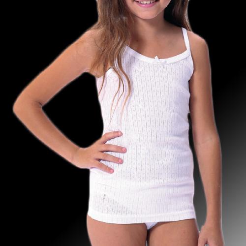 CAMISETA INTERIOR NIÑA ALGODON TIRANTES LARA 8640